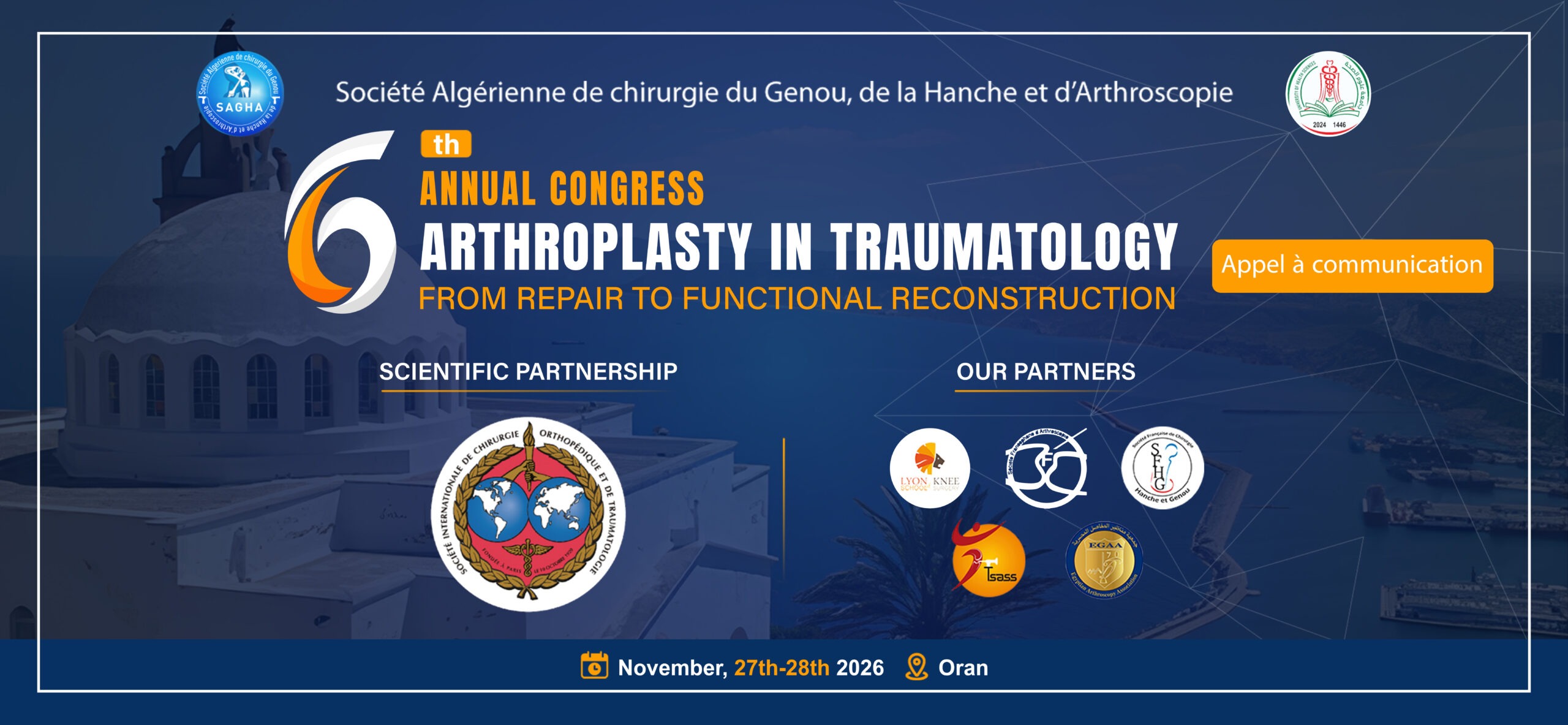 congrès scientifique chirurgiens hanche et genou